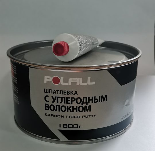 Шпат.POLFILL(Полфил) с углеволокном CARBON 1,8 кг с отв. (6)